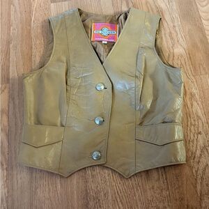 PIONEER Brown Leather Vest